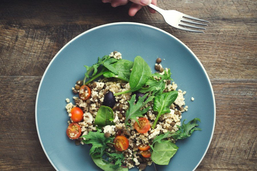 Lentil and Millet Mediterranean Salad