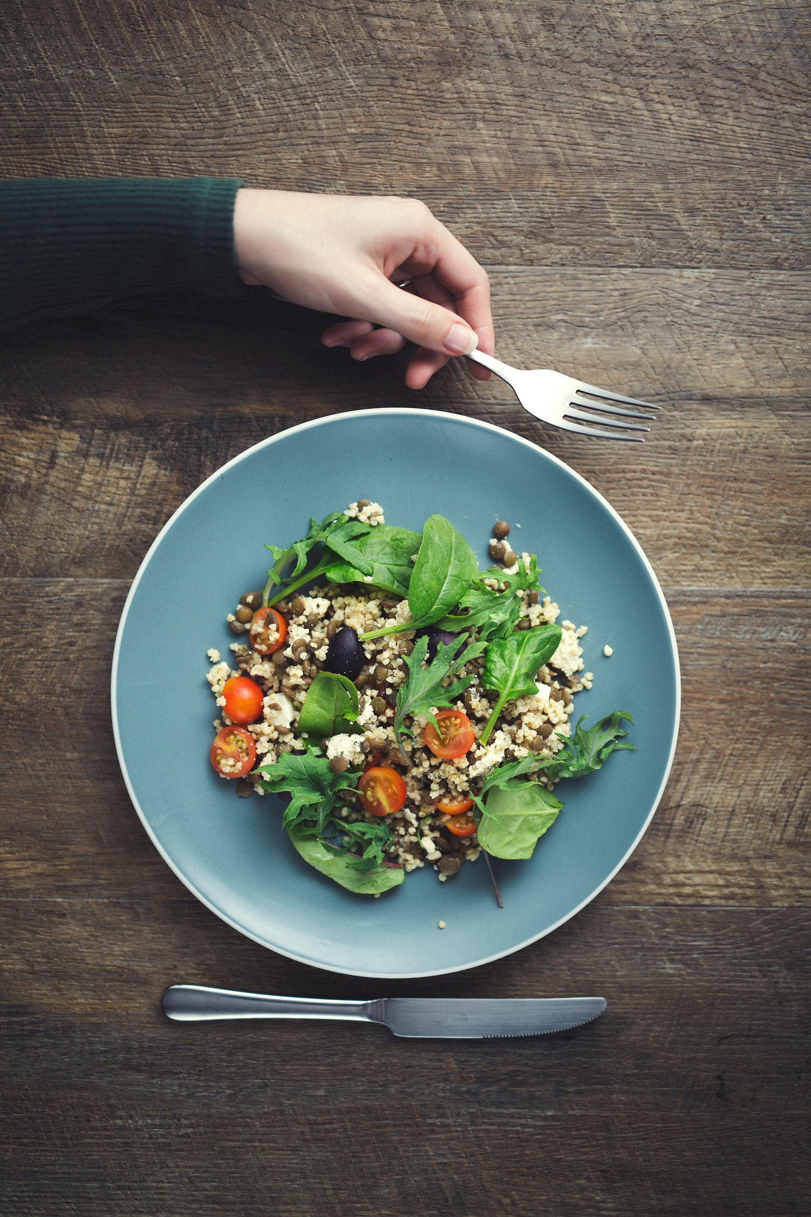 Lentil and Millet Mediterranean Salad