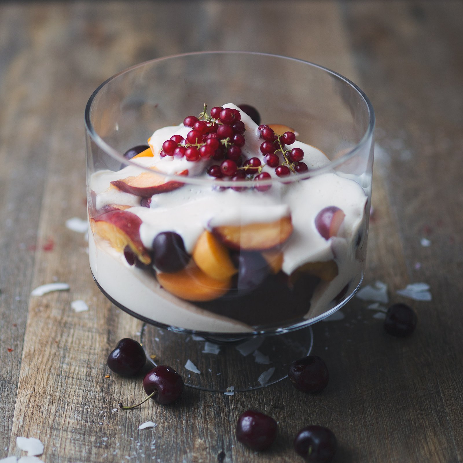 Vegan Summer Fruit Christmas Trifle