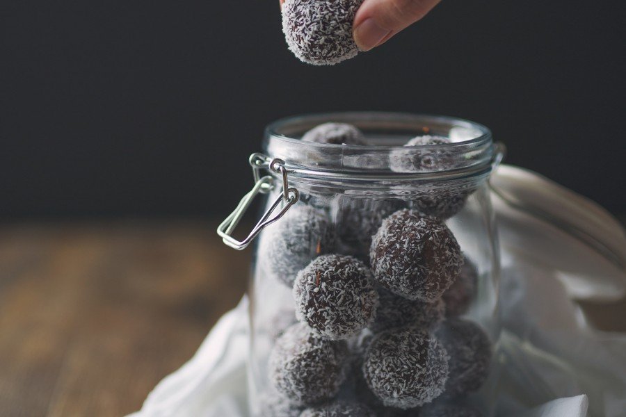 Choc Nut Tahini Bliss Balls