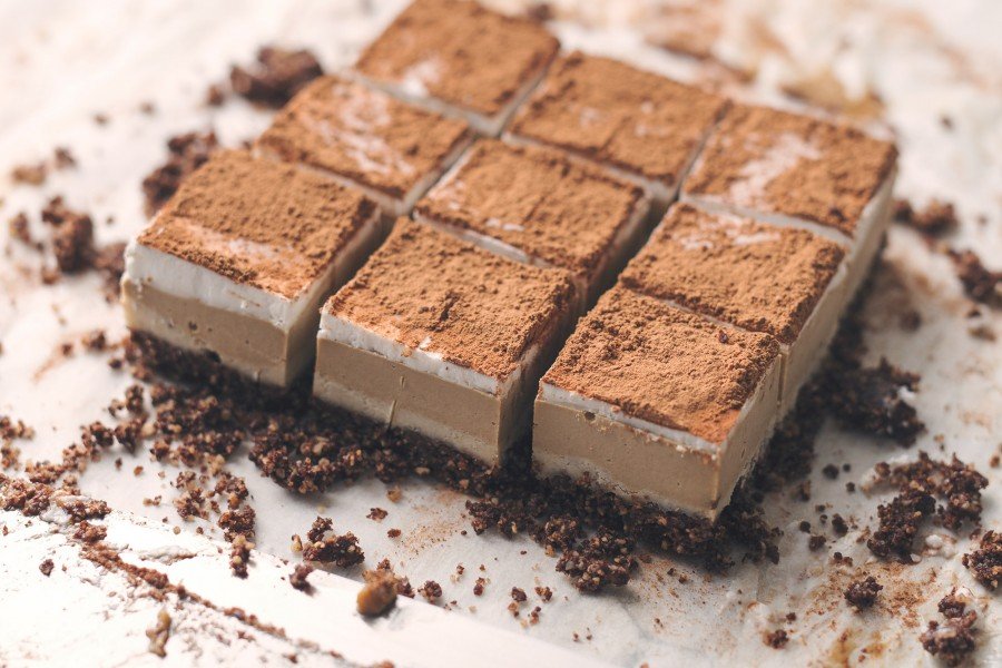 Vegan Coconut Mocha Slice