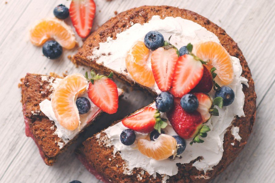 Vegan Mandarin Poppy Seed Cake