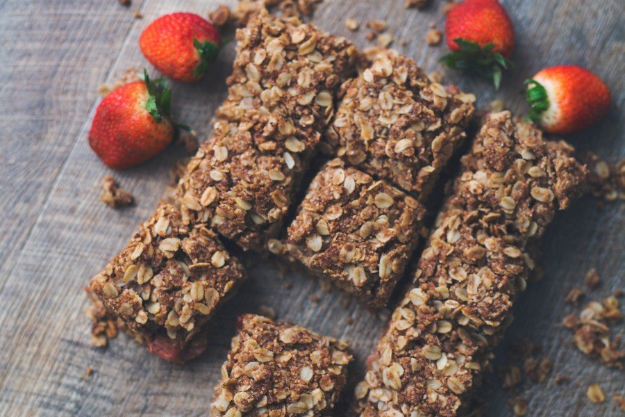 Strawberry Crumble Bars