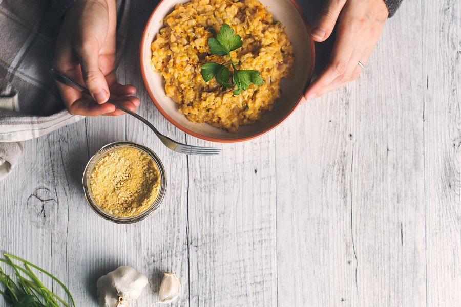 Vegan Brown Rice Pumpkin Risotto