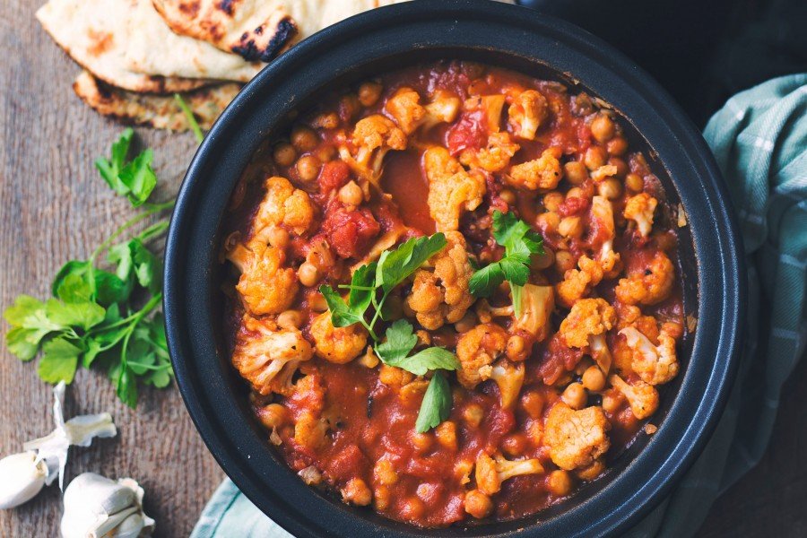 Cauliflower and Chickpea Tagine