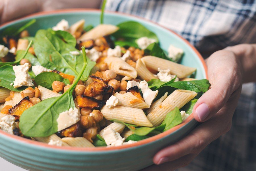 Pumpkin & Chickpea Pasta Salad