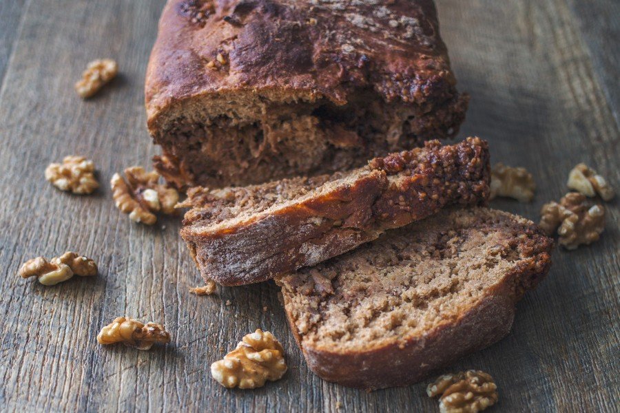 Vegan Walnut & Cacao Romanian Christmas Loaf