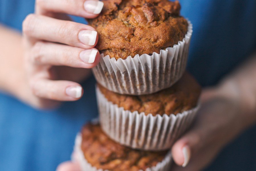 Vegan Choc Chunk Banana Bread Muffins