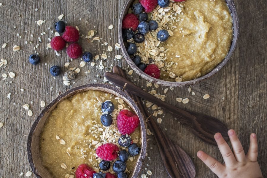 3 Ingredient Mango Coconut Quinoa Porridge