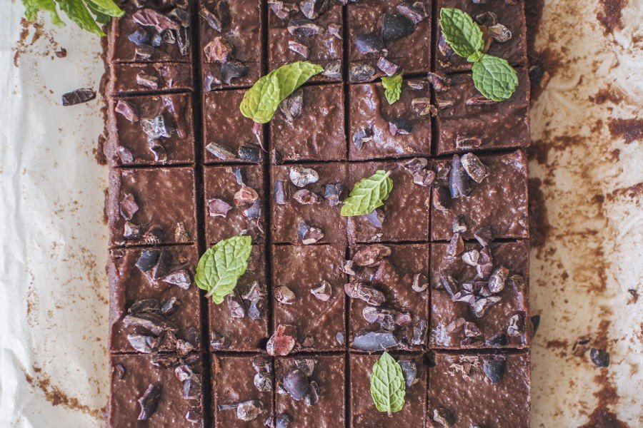 Vegan Christmas Chocolate Peppermint Fudge