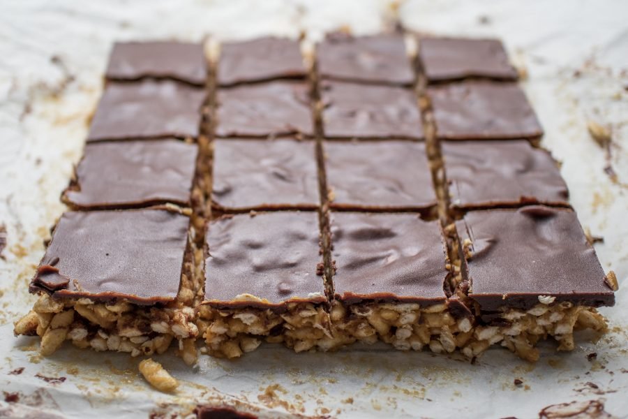 Chocolate Peanut Butter Puff Bars