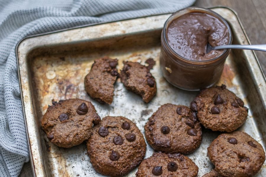 Healthy Vegan Nutella Cookies