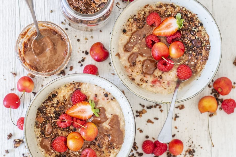 Easy Raspberry Millet Porridge