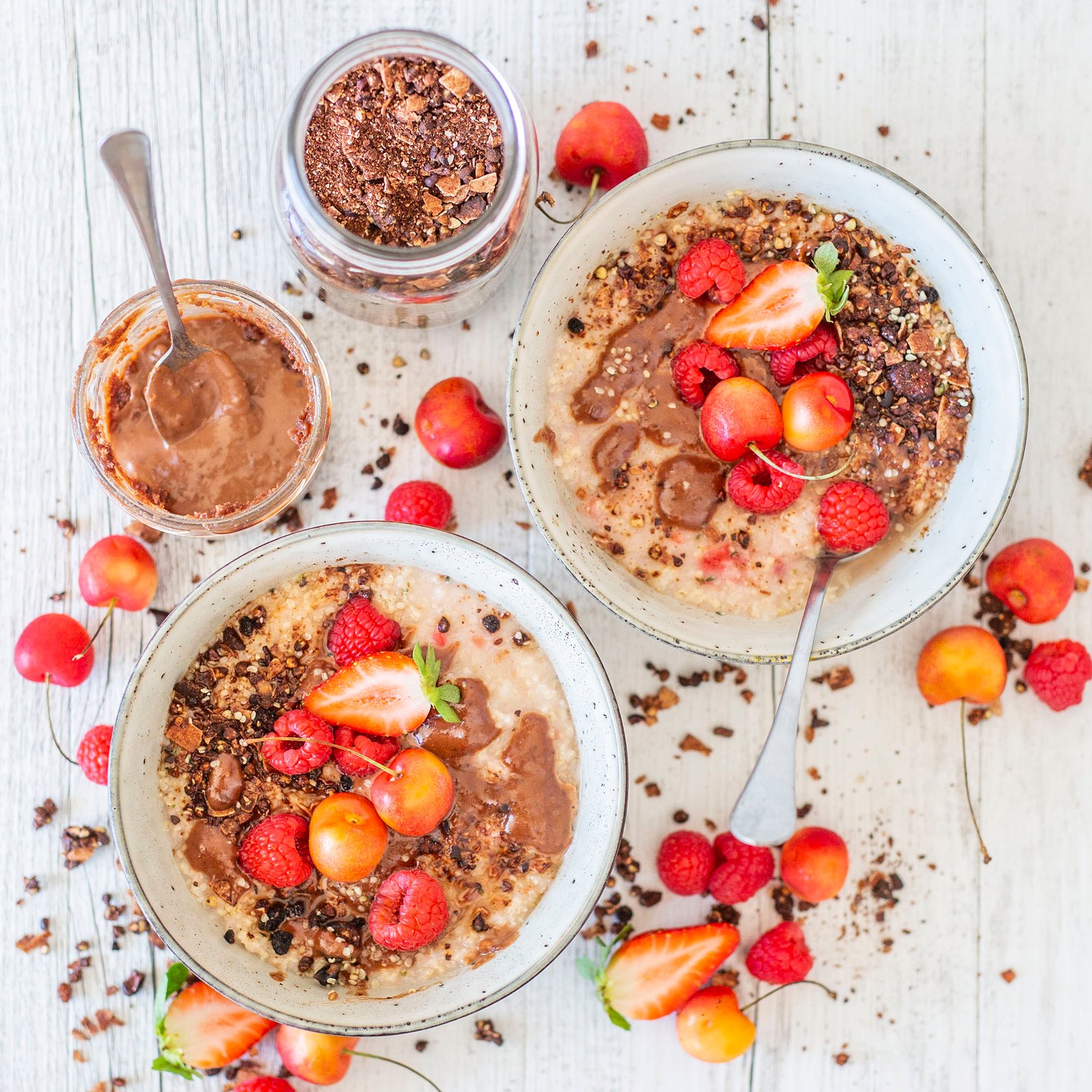 Easy Raspberry Millet Porridge