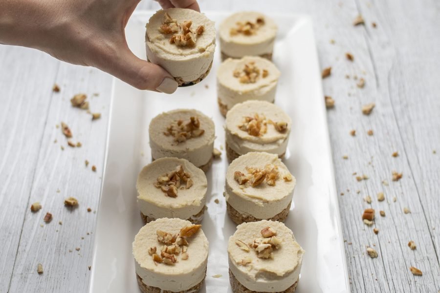 Mostly Raw Vegan Orange Cream Cakes with Essential Oils
