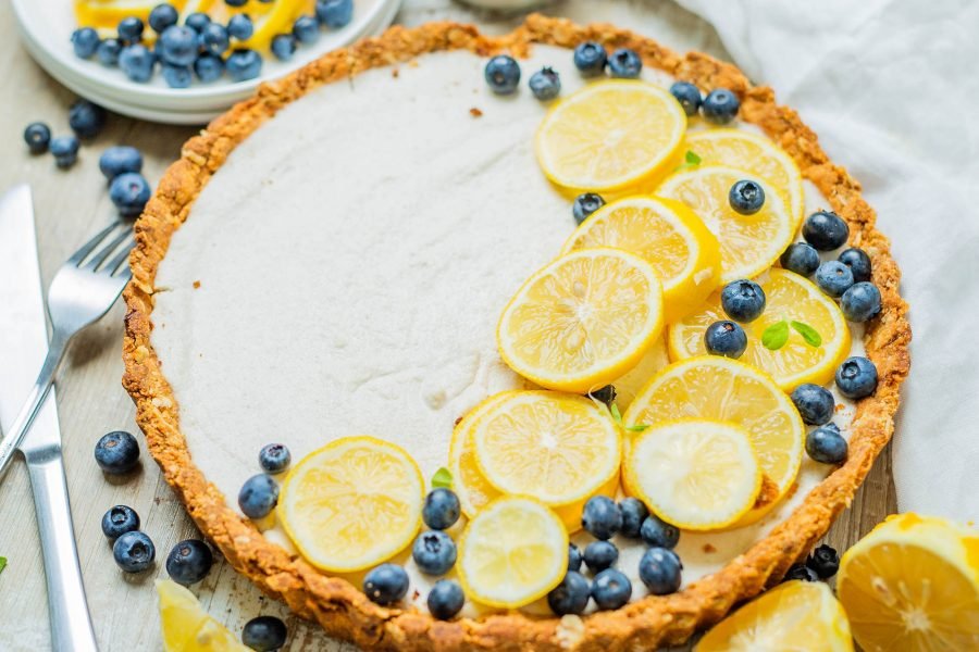 Vegan Lemon Essential Oil Tart