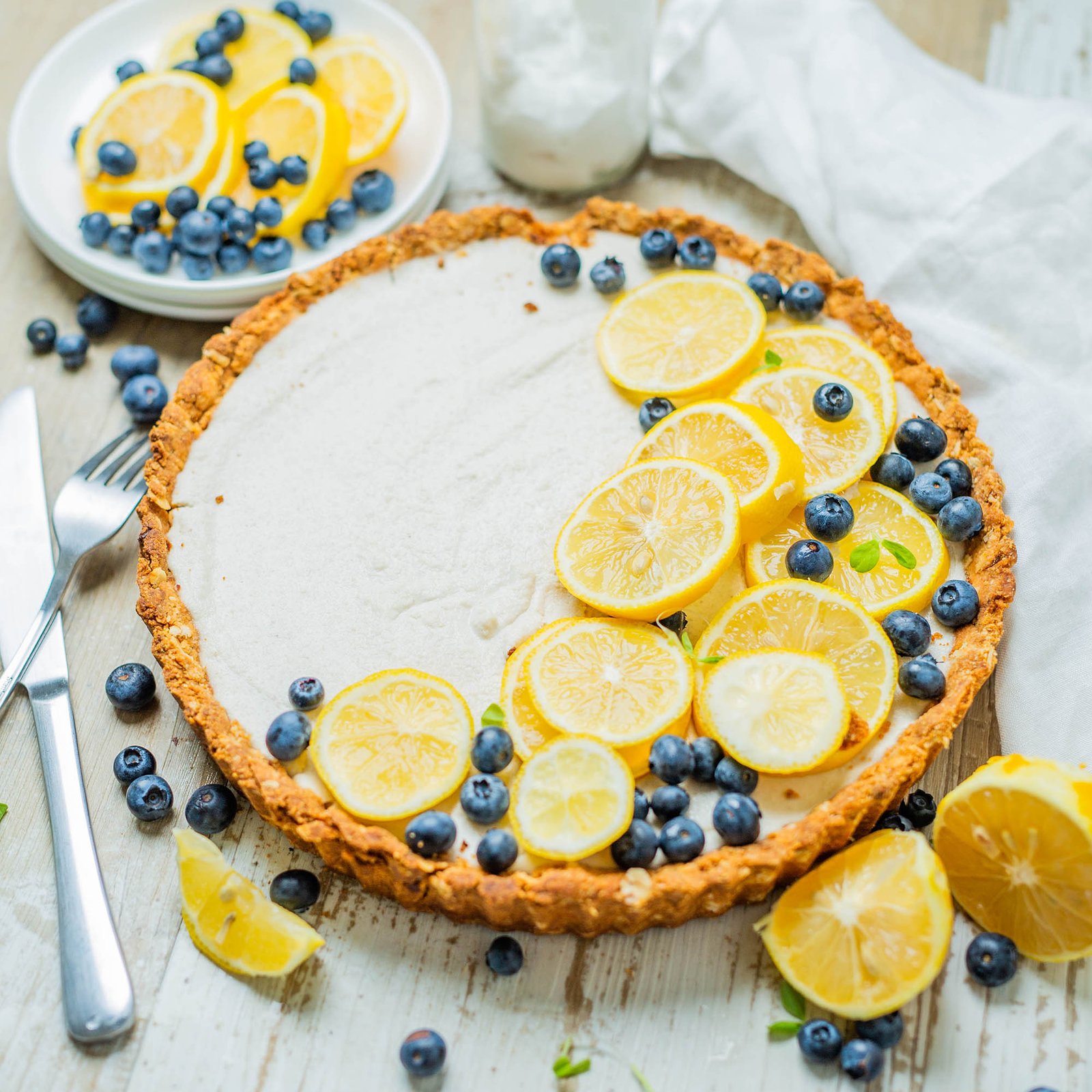 Vegan Lemon Essential Oil Tart