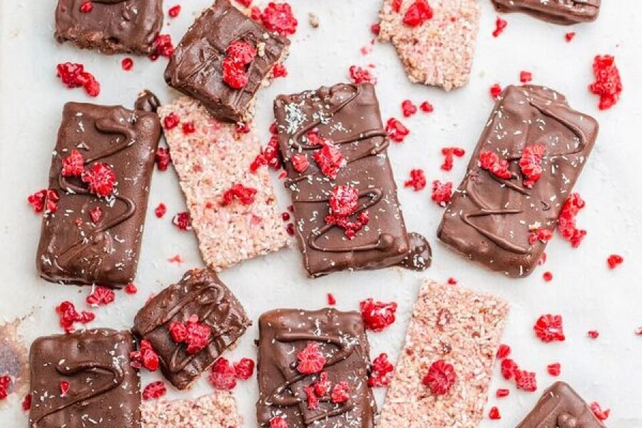 No Bake Raw Cherry Ripe Bars