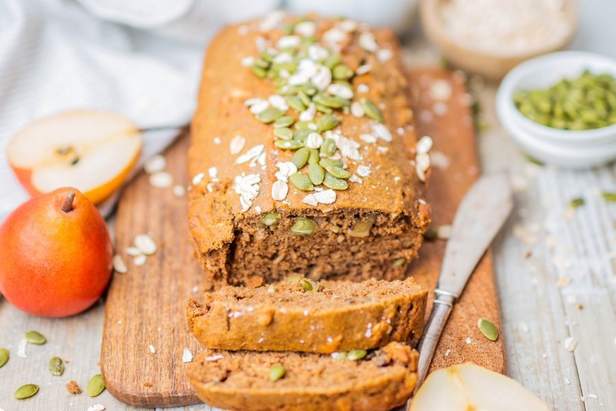 Vegan Spiced Pear Loaf