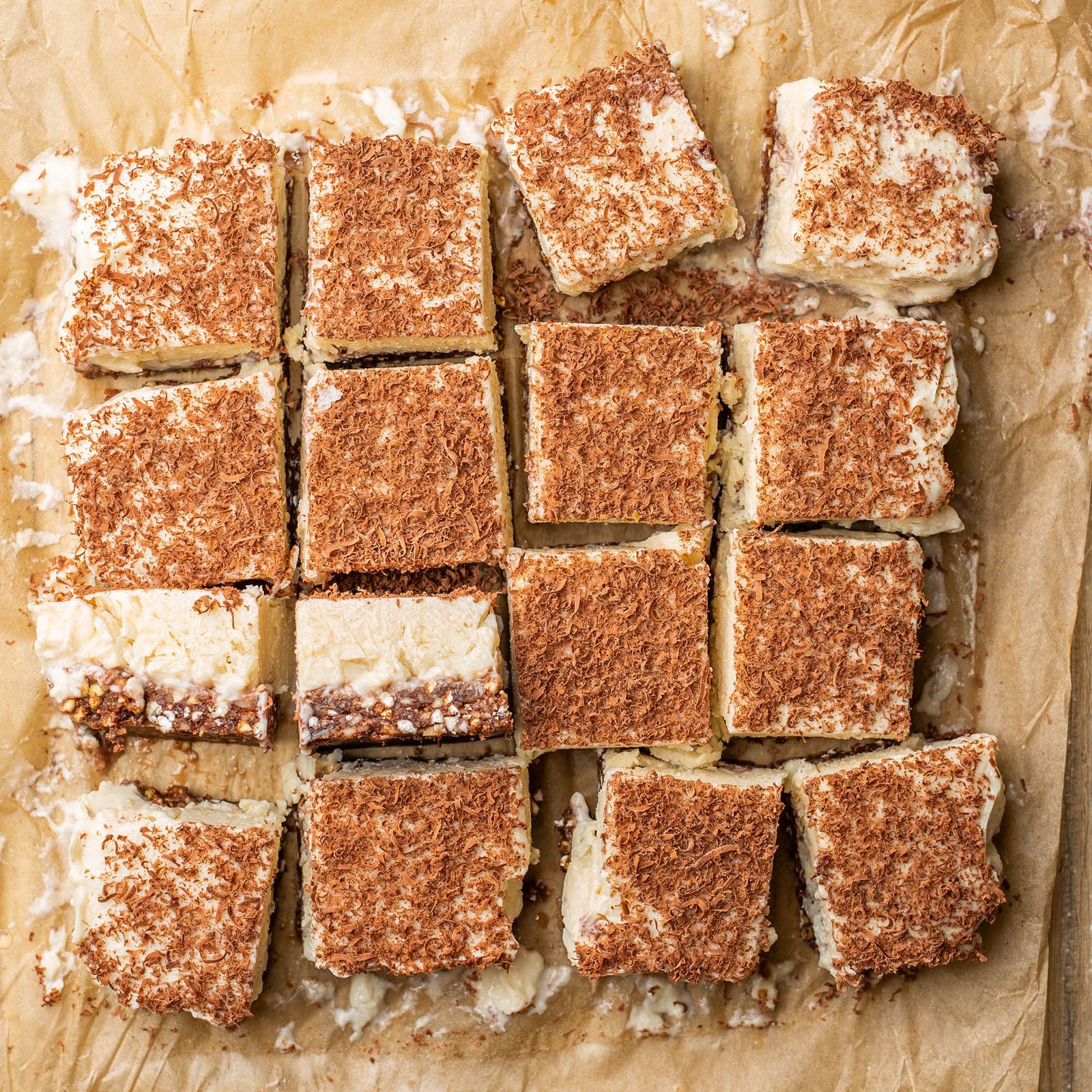 Vegan Chocolate Vanilla Custard Slice