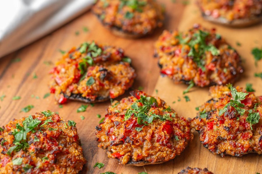 Vegan Stuffed Mushrooms