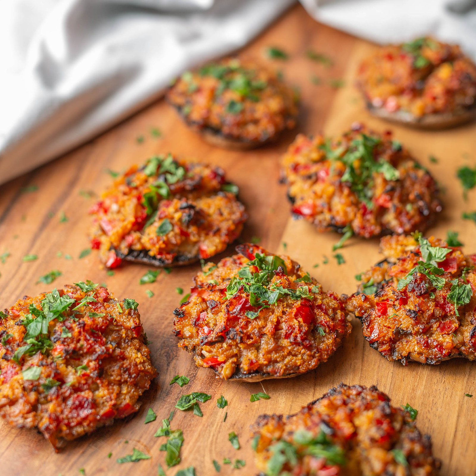 Vegan Stuffed Mushrooms