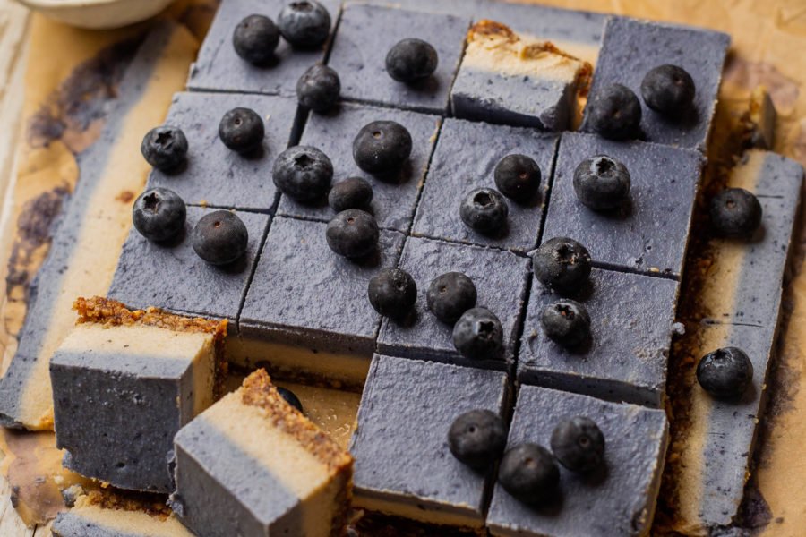 Raw Vegan Blueberry Hazelnut Slice