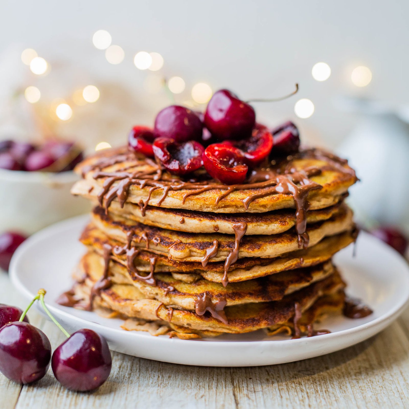 Fluffy Vegan Yogurt Pancakes- No Banana