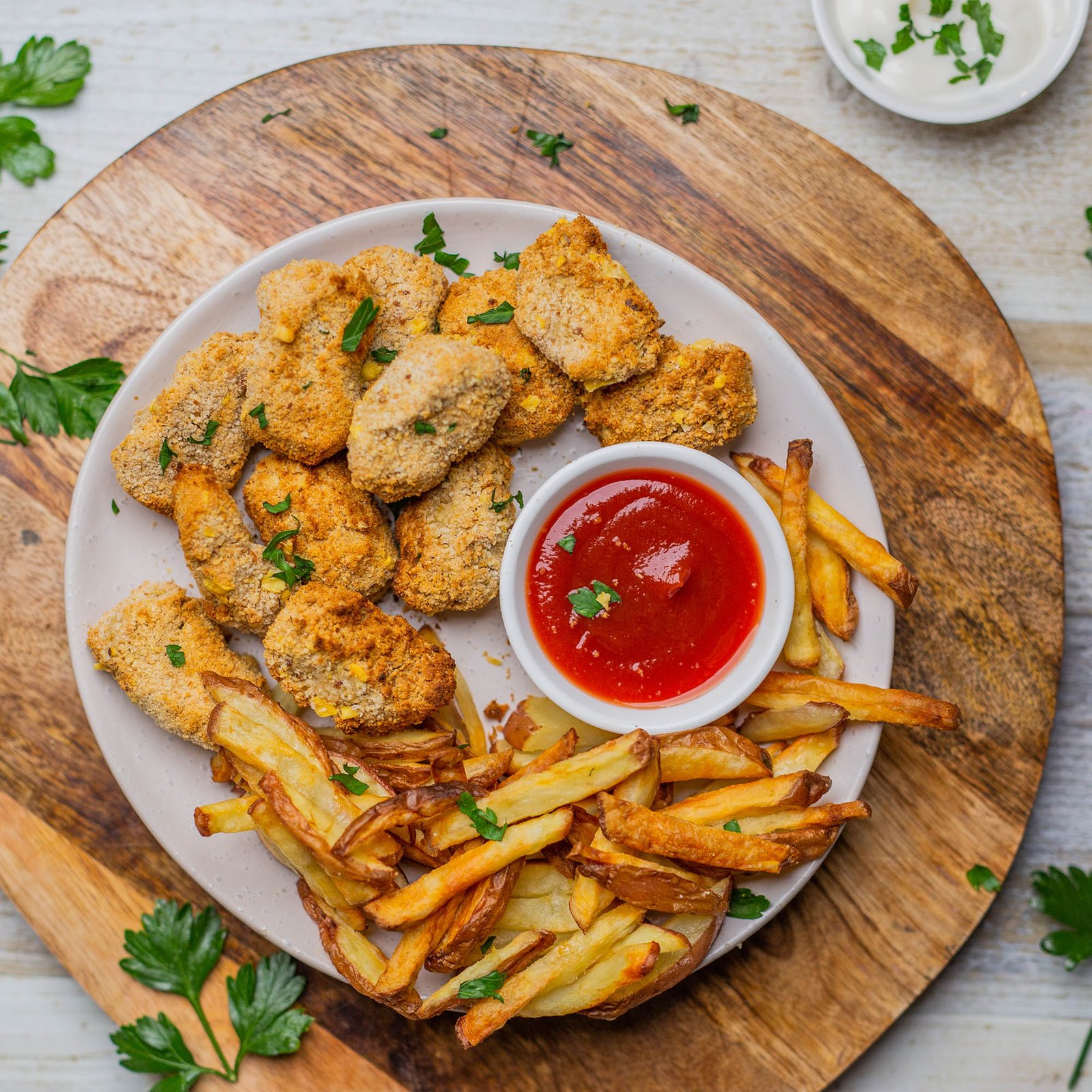 Vegan Airfried Chickpea Nuggets