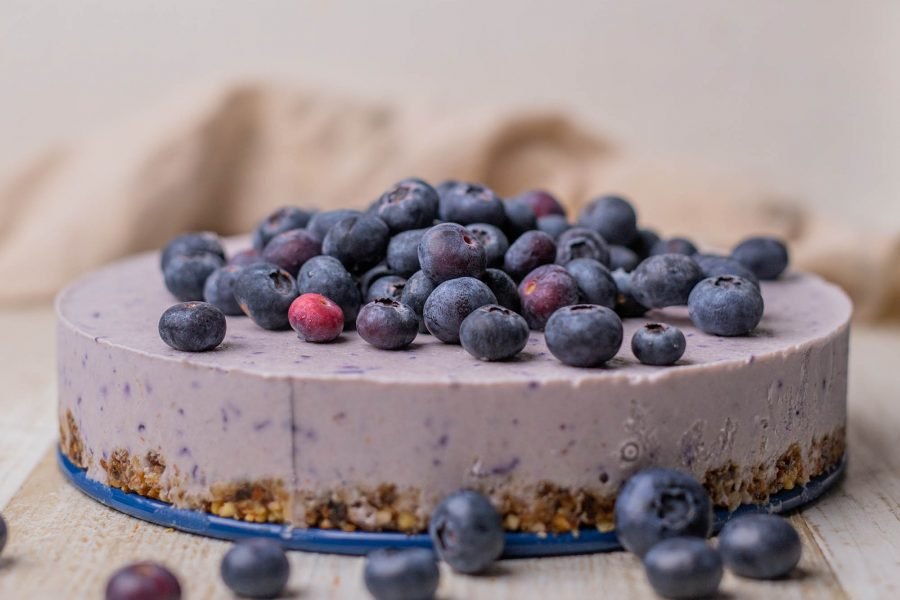 Ultra Creamy Raw Vegan Blueberry Cheesecake
