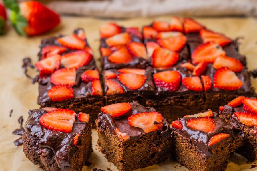 Vegan Chocolate Pumpkin or Sweet Potato Brownies