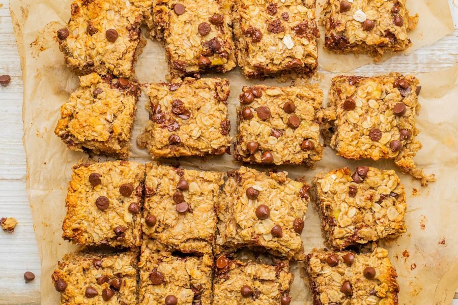 Banana Peanut Butter Oat Bars