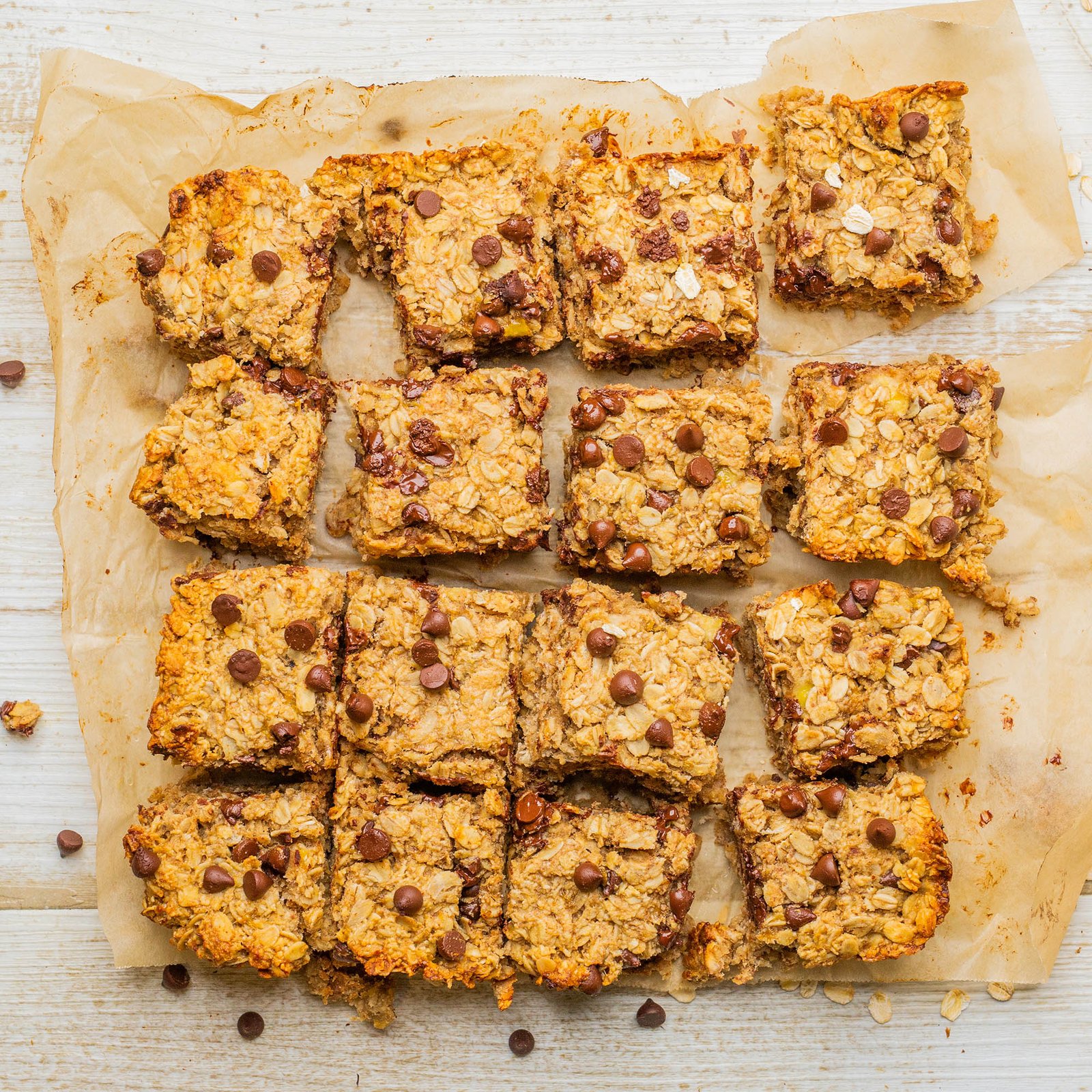 Banana Peanut Butter Oat Bars