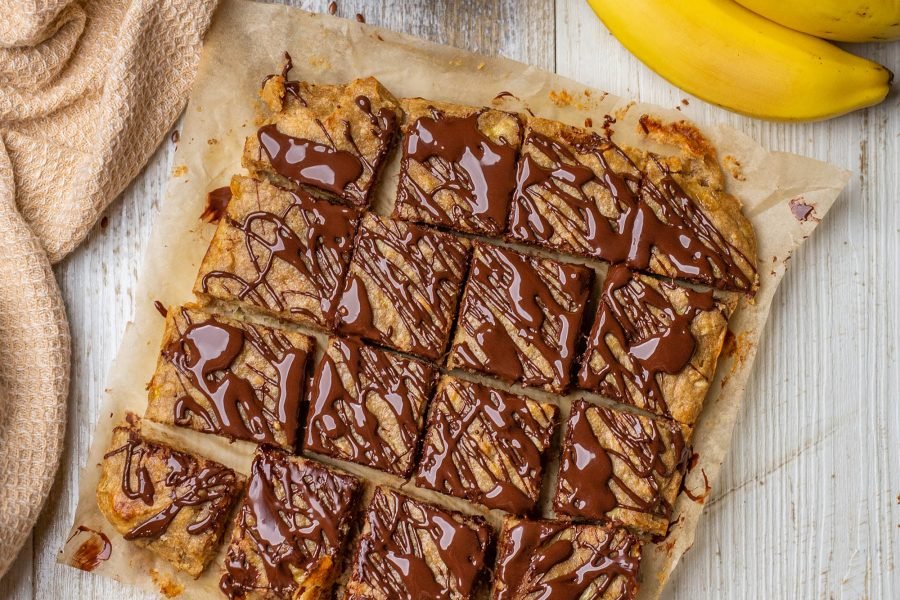 3 Ingredient Flax Banana Bars