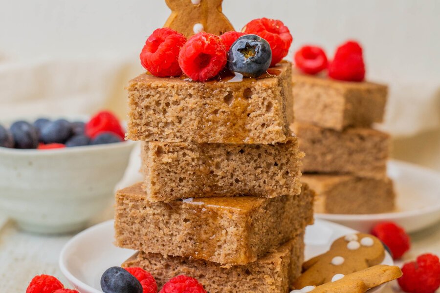 Vegan Sheet-Pan Gingerbread Pancakes