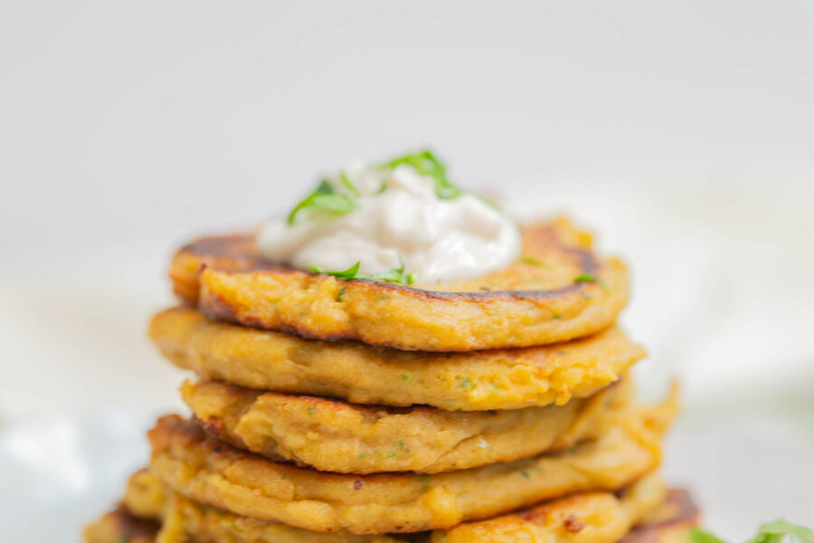 Savoury Lentil Potato Pancakes